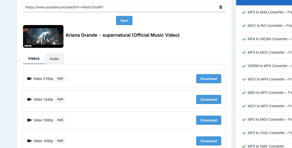 Video Converter evano screenshot #2