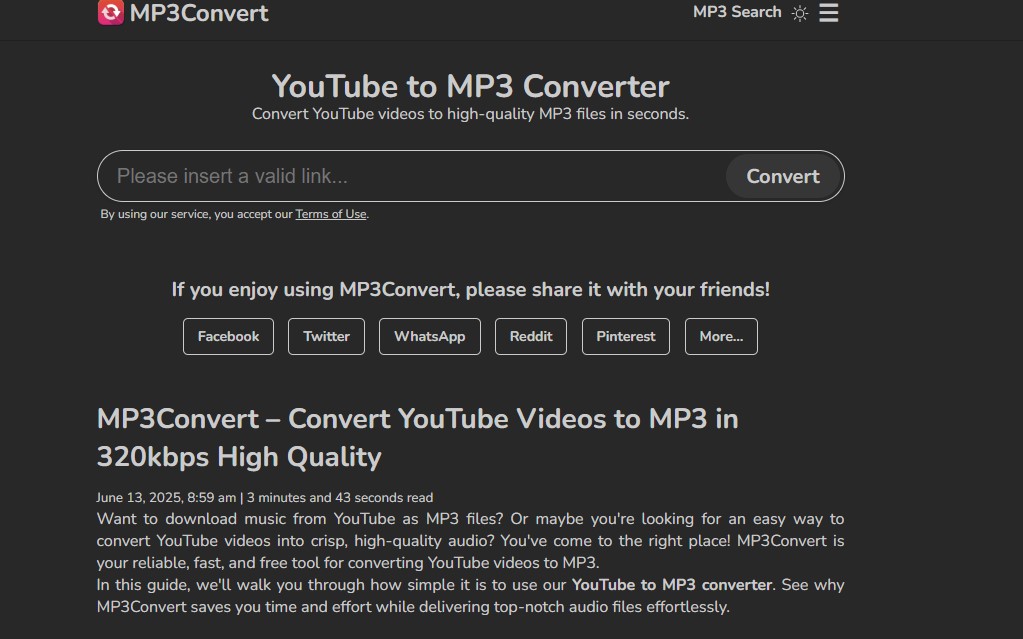 Video Converter mp3convert screenshot #0